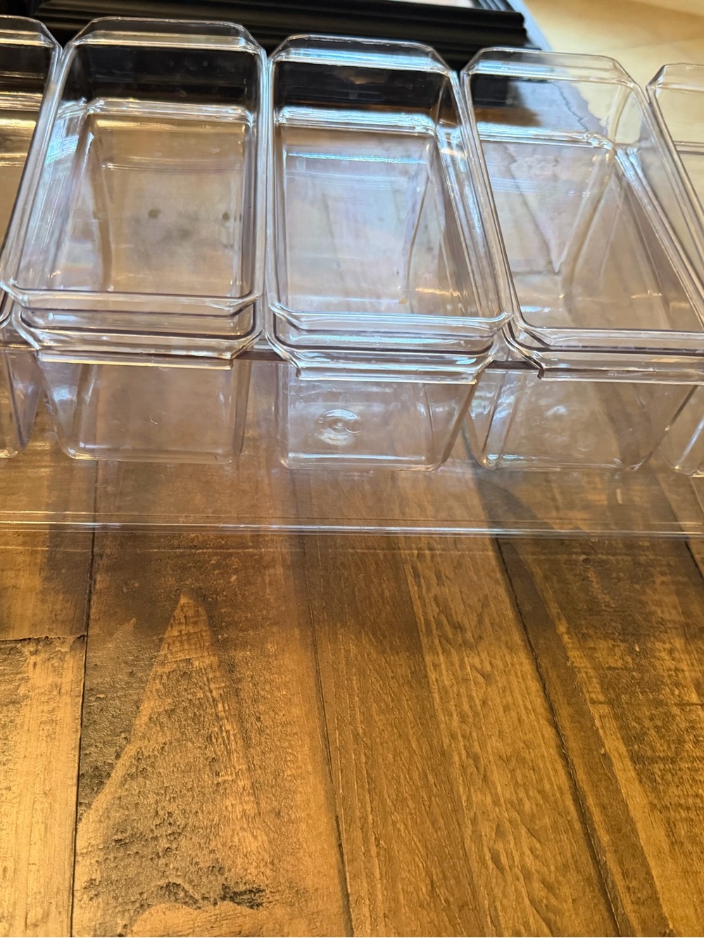 Clear Multi-Compartment Plastic Organizer - 6 Slots